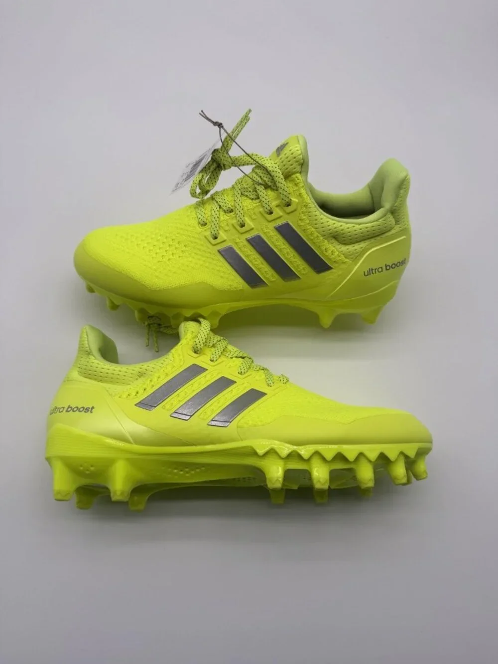 New Adidas Ultraboost Cleat Shoes Men's Size 9.5 Yellow Football JP7413